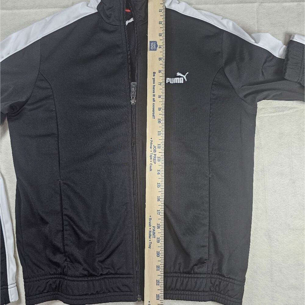 Puma Women's Black and White Track Jacket -- Full Zip -- Size Medium - Picture 6 of 6